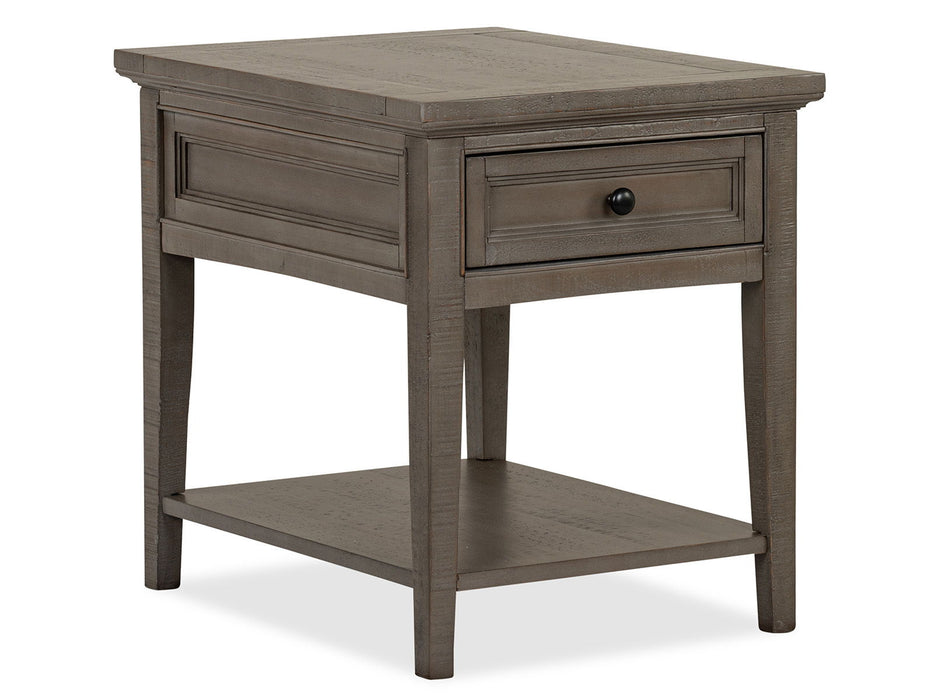 Paxton Place - Rectangular End Table - Dovetail Gray Magnussen Furniture