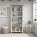 High 5 Shelf Bookcase - Jasmine Whitewash / Barnwood Home Essentials
