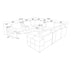 Upholstered Large Arms Sectional With Recliner Seats Home Essentials