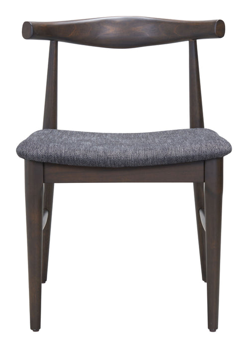 Tuzka - Dining Chair (Set of 2) - Gray / Espresso Zuo Modern