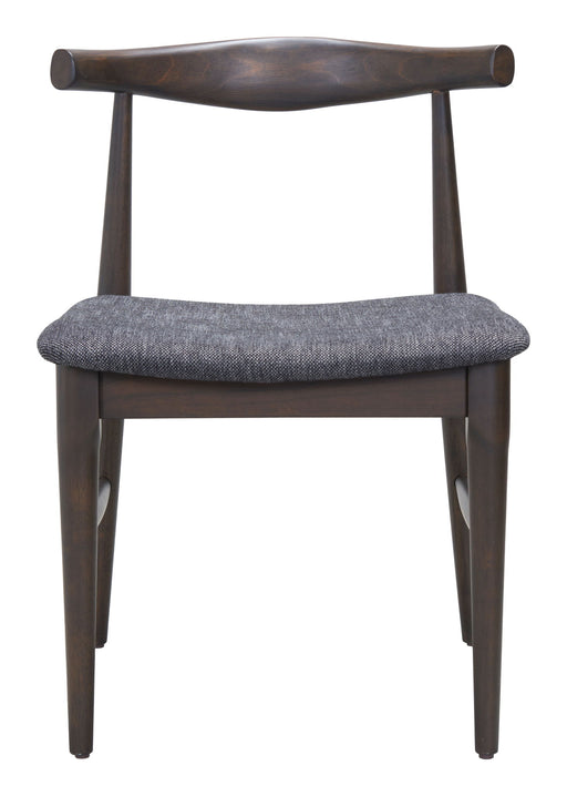 Tuzka - Dining Chair (Set of 2) - Gray / Espresso Zuo Modern