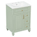 Freestanding Bathroom Vanity With Sink, 3 Drawers & Flip-Out Drawer Hearth and Haven