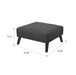 Square Ottoman - Gray Emerald Home