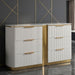 Giovanni - 6 Drawer Dresser (Only Dresser Included, Mirror Not Included) - White Matrix Furniture Group