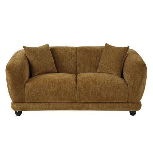 Lennox - Loveseat With 2 Pillows - Brown Chenille ACME