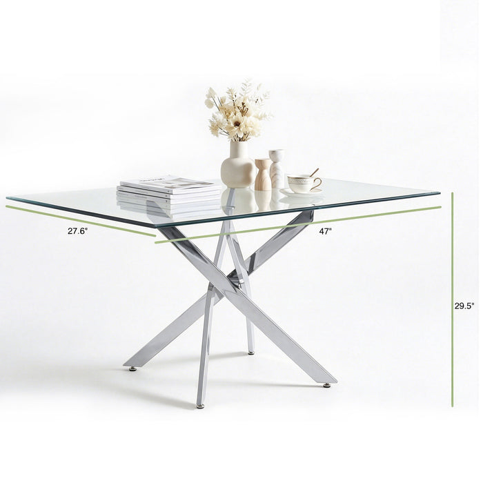 Modern Rectangular Table For Dining Room Home Essentials
