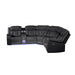 Challenger - Recliner Sectional Sofa, Built In USB, C Ports & Bluetooth Matrix Furniture Group