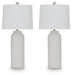 Vauville - Poly Table Lamp (Set of 2) - White Signature Design by Ashley®