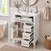 Modern Bathroom Vanity With Sink, Flip Drawer & 3 Drawers, Soft Close Hinges, Adjustable Shelf Hearth and Haven
