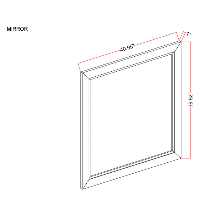 Prime - Mirror - Brown Black Global Furniture USA