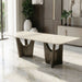 Dining Table - Beige / Bronze Golden Home Essentials