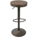 Dakota - Industrial Design Adjustable Barstool (Set of 2) Lumi Source