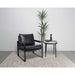 Goldbriar - Upholstered Track Arm Accent Chair - Black Furniture Max