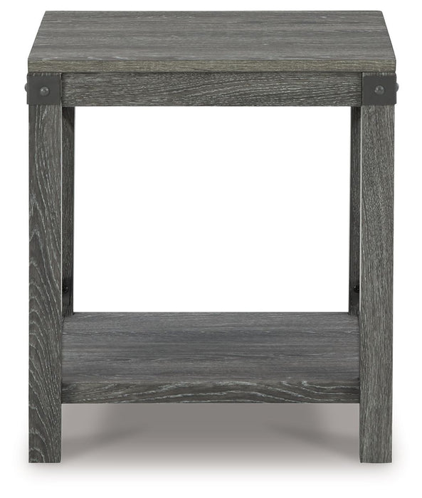 Freedan - Square End Table - Grayish Brown Signature Design by Ashley®