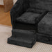 3 Seater Sofa With Built In Pet Bed Nook, Curved Design And 2 Throw Pillows Home Essentials