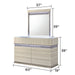 Leonor - 6 Drawer Dresser - Gray Matrix Furniture Group