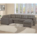 Reversible Chaise U - Sectional Couch, Living Room 3 Piece Set Home Essentials