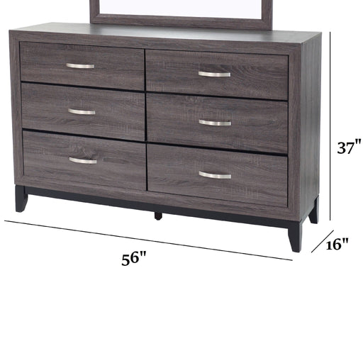 1 Piece Dresser Bedroom Furniture - Gray Home Essentials