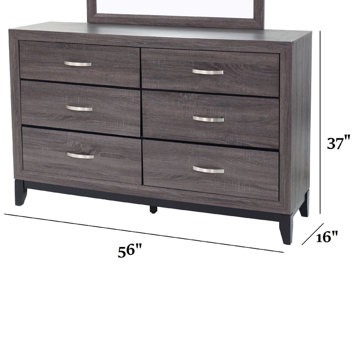1 Piece Dresser Bedroom Furniture - Gray Home Essentials