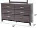 1 Piece Dresser Bedroom Furniture - Gray Home Essentials