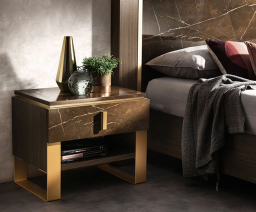 Essenza - Accent Nightstand - Dark Brown Arredoclassic Italy