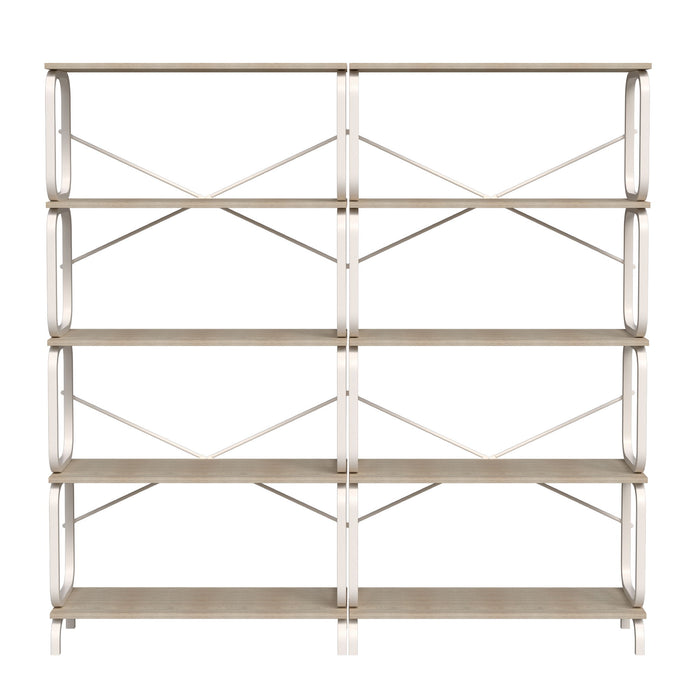 5 Tier Industrial Bookshelf, Tall Bookcase With Open Design, Vintage Storage Organizer Home Essentials