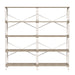 5 Tier Industrial Bookshelf, Tall Bookcase With Open Design, Vintage Storage Organizer Home Essentials