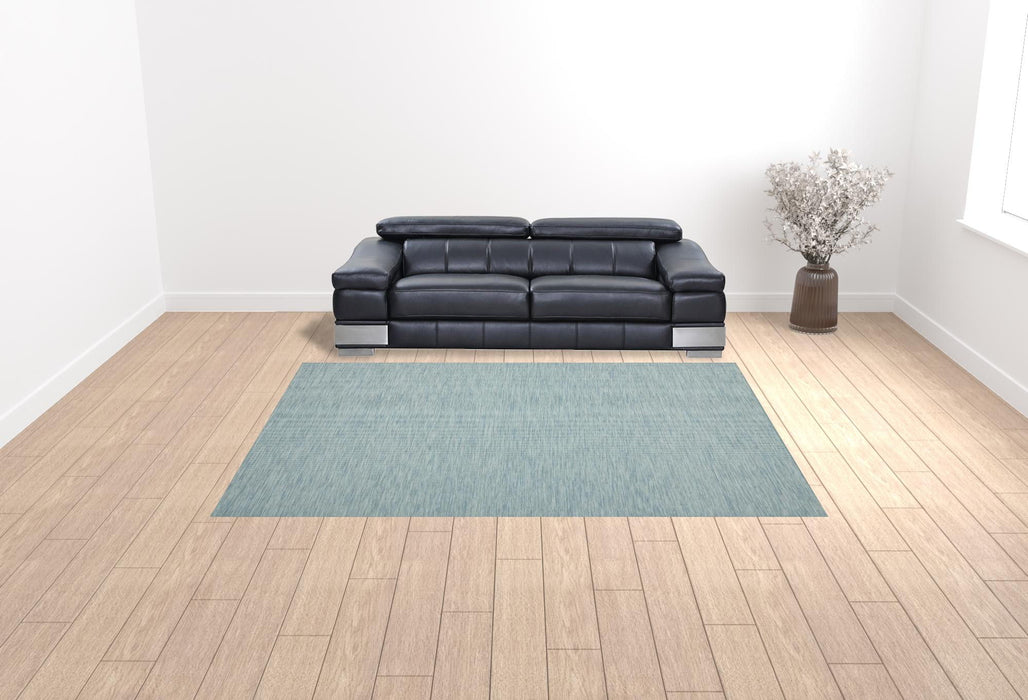 9' X 12' Power Loom Area Rug - Aqua