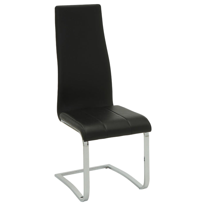 High Back Side Chairs Dining Chairs With Padded Upholstery (Set of 4) Furniture Max