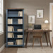 5 Shelf Bookcase - Blue Denim / Whiskey Home Essentials