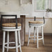 Stool With Natural Seagrass Seat Home Essentials