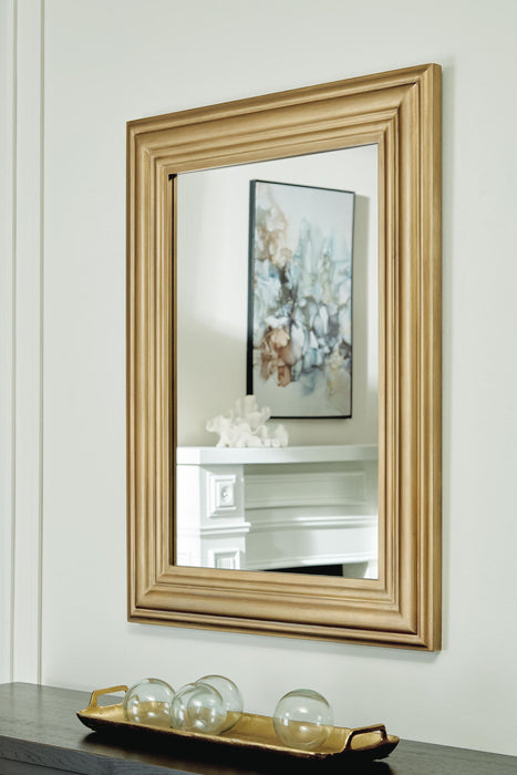 Keneriah - Accent Mirror - Gold Finish Signature Design by Ashley®