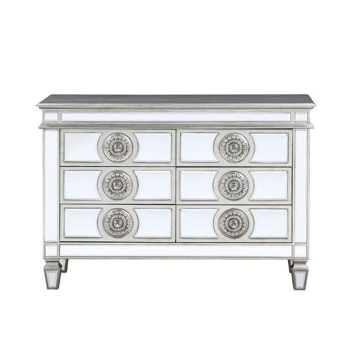 Varian - 34" Server - Mirrored & Antique Platinum