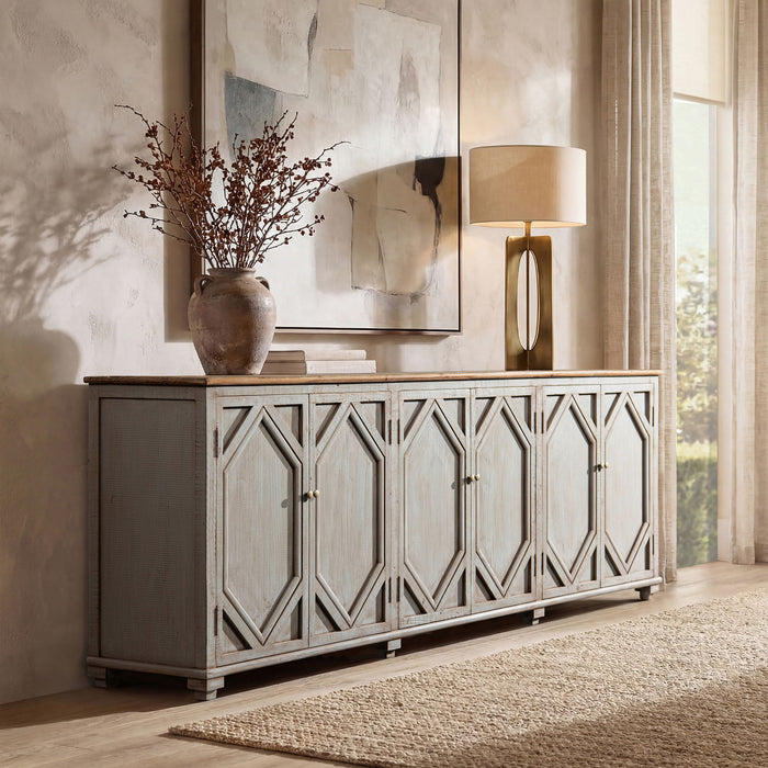Colette - 6 Door Cabinet Sideboard - Brown Jennifer Taylor Home