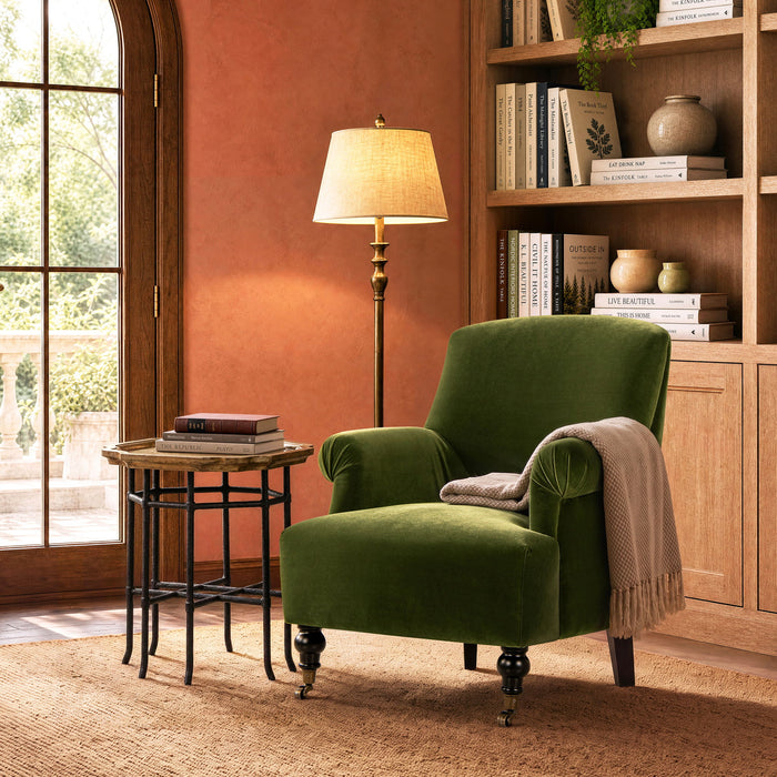 Eloise - Design Pleated Sock Arm Accent Armchair Jennifer Taylor Home