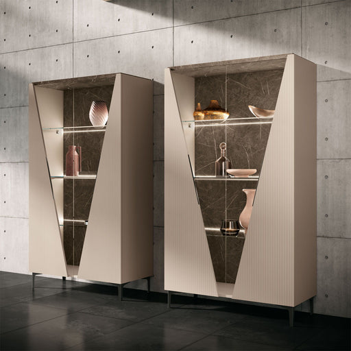 Fidia - 2 Door Vitrine - Beige Camelgroup Italy