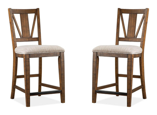 Bay Creek - Counter Chair With Upholstered Seat (Set of 2) - Toasted Nutmeg Magnussen Furniture