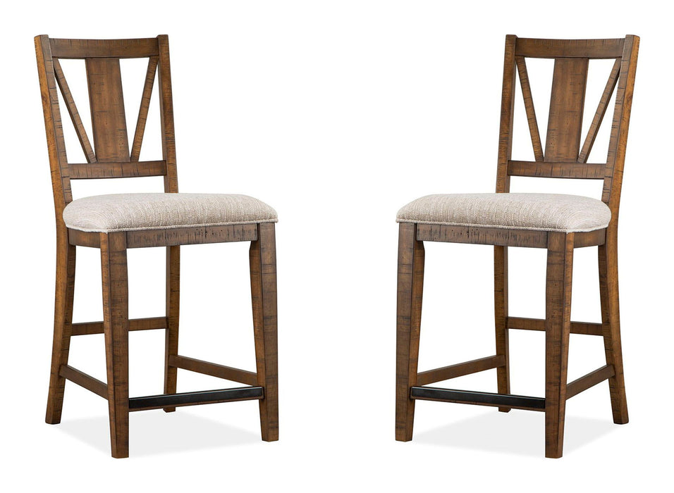 Bay Creek - Counter Chair With Upholstered Seat (Set of 2) - Toasted Nutmeg Magnussen Furniture