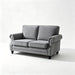 Loveseat Sofa With Nailhead Detail & Turned Legs, 2 Seater Upholstered Couch US Pride