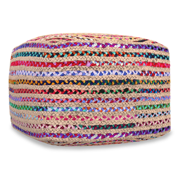 Margo - Square Pouf - Multicolor Simpli-Home