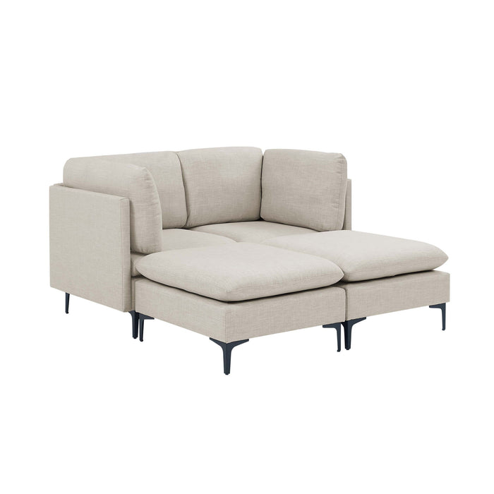 Upholstered Modular Sectional & Tall Legs Home Essentials