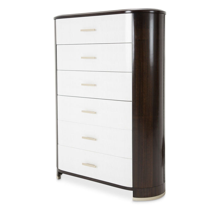 Paris Chic - 6-Drawer Chest - Espresso Brown