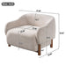 Modern Accent Chair With Recessed Arms And Tight Back Noble House