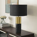 Lighting, Table Lamp, Concrete, Contemporary - Black / Gold 8th Street