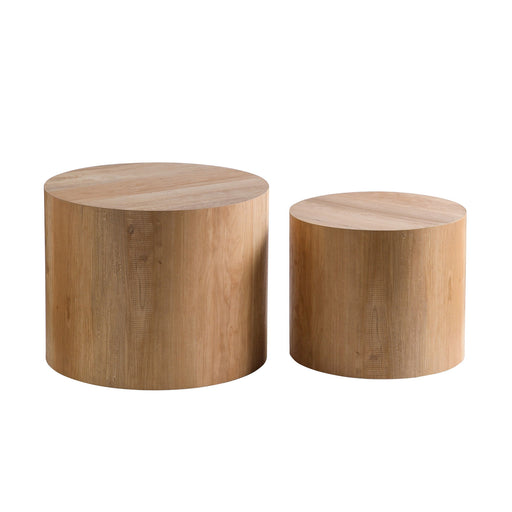 Modern Round Nesting Coffee Table (Set of 2) Home Essentials