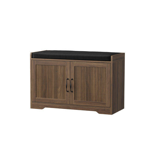 Entryway Shoe Bench With Double Doors Home Essentials