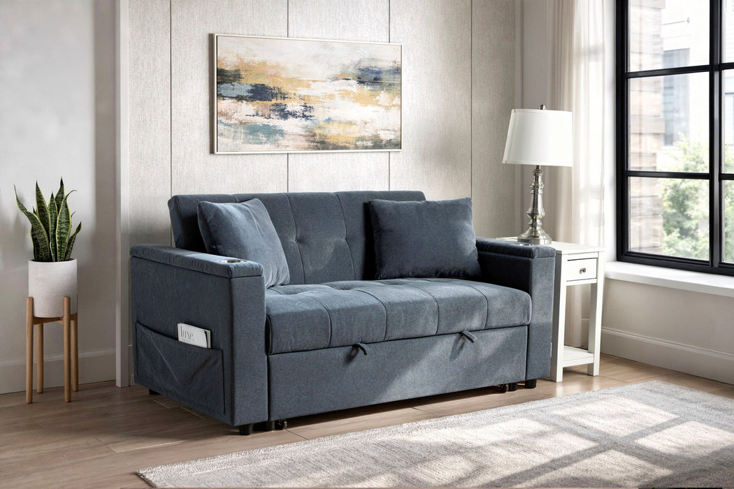Selby - Pop-Up Sleeper Sofa - Blue New Classic