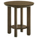 Crispin - Round Table With Lower Shelf Furniture Max