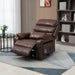 180 Degree Recliner Chair With Wireless Charging, Lumbar Support, And Dual Motor Lift - Brown Home Essentials