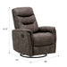 Ergonomic Shape Swivel Gliding Recliner Emerald Home